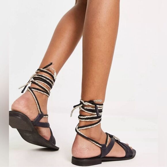 Free People Linden Wrap Sandal size 7.5 - Picture 3 of 6